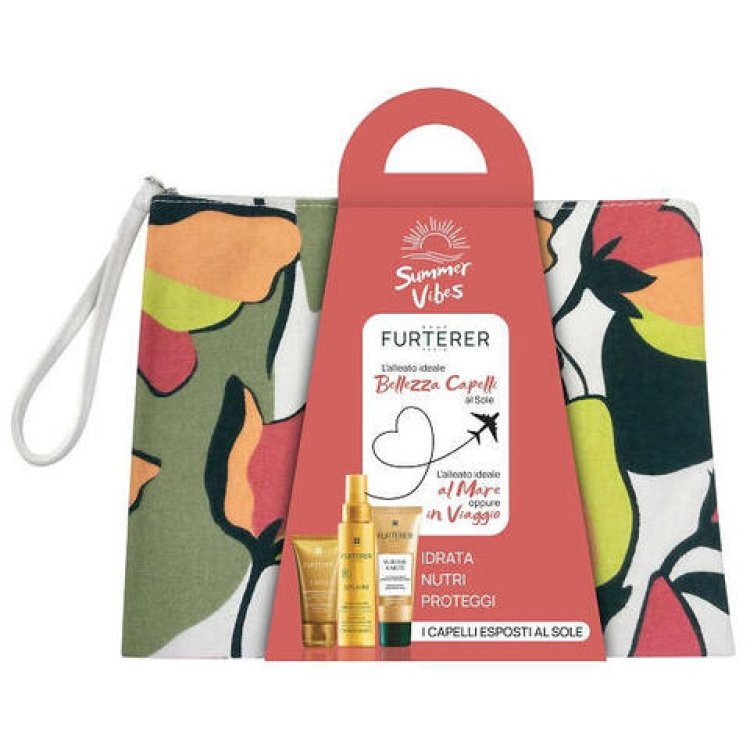 Rene Furterer Solaire Trousse Summer Vibes - Olio solare protettivo SPF50+ 100 ml + Sublime karité shampoo 50 ml + Sublime Karité maschera 40 ml Rene Furterer Solaire Trousse Summer Vibes - Olio solare protettivo SPF50+ 100 ml + Sublime karité shampoo 50 ml + Sublime Karité maschera 40 ml