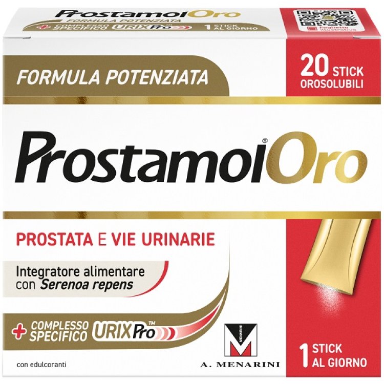 Prostamol Oro - Integratore alimentare a base di Serenoa Repens per la prostata - 20 stick Orosolubili
