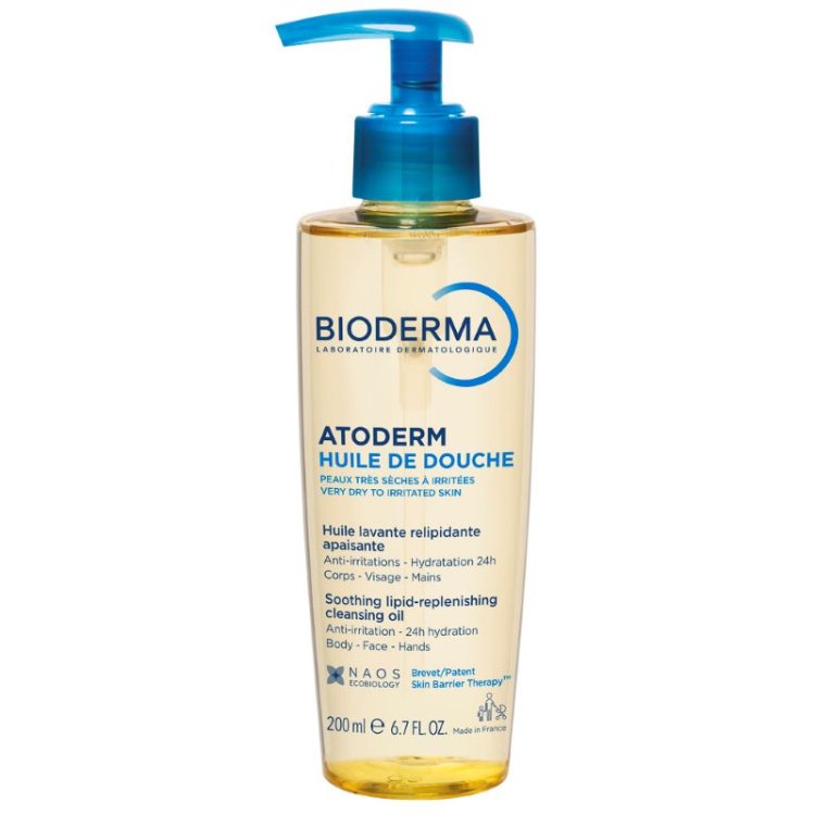 Bioderma Atoderm Huile de Douche - Detergente quotidiano per pelle secca, sensibile e atopica - 200 ml