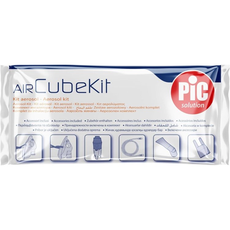 Pic Air Cube Kit Aerosol Completo per Adulti e Bambini con Mascherine