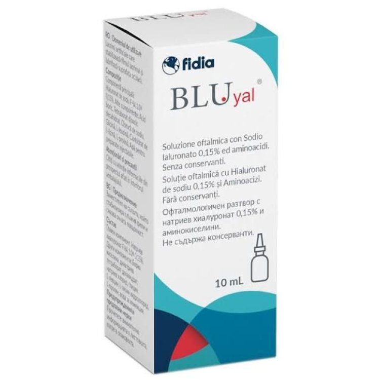 Blu Yal A Free Soluzione Oftalmica Sterile con Acido Ialuronico 10ml