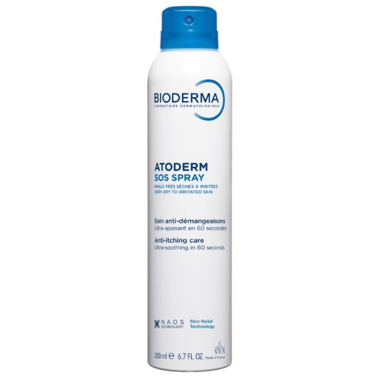 Bioderma Atoderm SOS Spray - Spray anti prurito per pelle secca e atopica - 200 ml