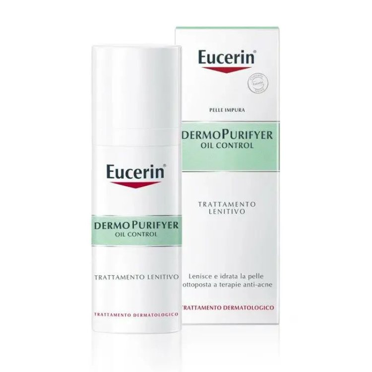 Eucerin Dermopurifyer Trattamento Lenitivo - Crema viso lenitiva per pelle a tendenza acneica - 50 ml