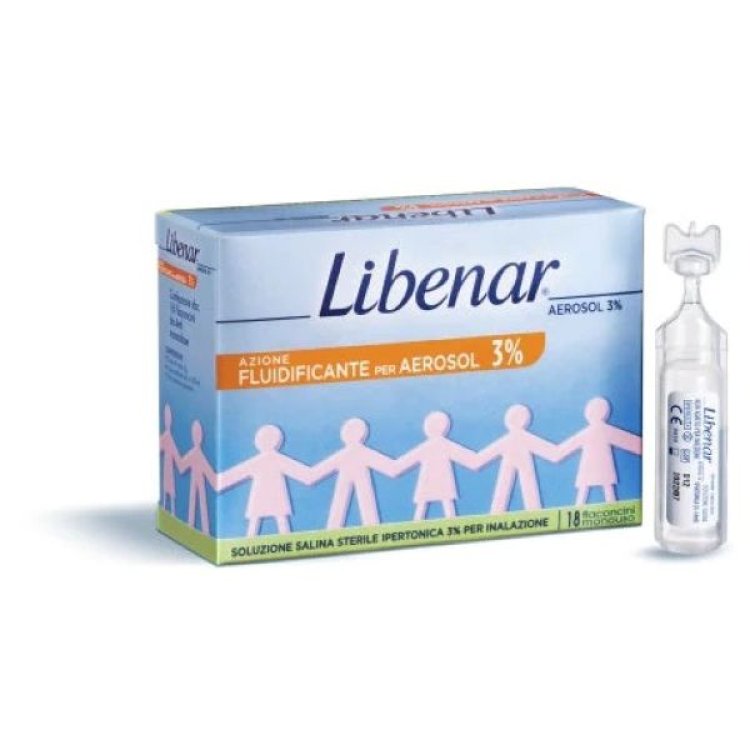 Libenar 18 Flaconcini monodose soluzione fisiologica ipertonica al 3% sterile 4ml Libenar 18 Flaconcini monodose soluzione fisiologica ipertonica al 3% sterile 4ml