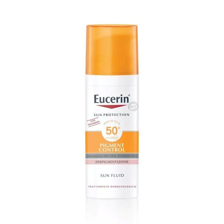 Eucerin Sun Pigment Control Fluido SPF50+ - Crema solare viso per iperpigmentazione - 50 ml Eucerin Sun Pigment Control Fluido SPF50+ - Crema solare viso per iperpigmentazione - 50 ml