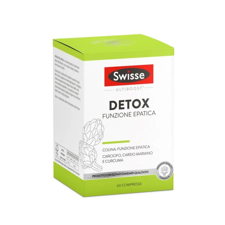 Swisse Detox Funzione Epatica - Integratore per il mantenimento della normale funzionalità epatica - 60 Compresse