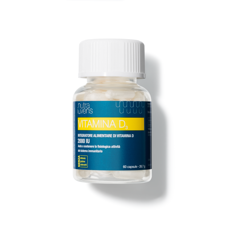 Miamo Nutraiuvens Vitamina D3 2000 UI - Integratore alimentare a base di vitamina D - 60 capsule