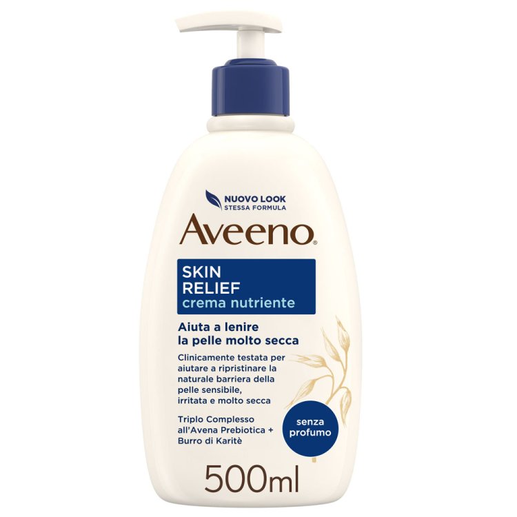 Aveeno Skin Relief Crema Nutriente Lenitiva - Crema corpo per pelle molto secca e sensibile - 500 ml