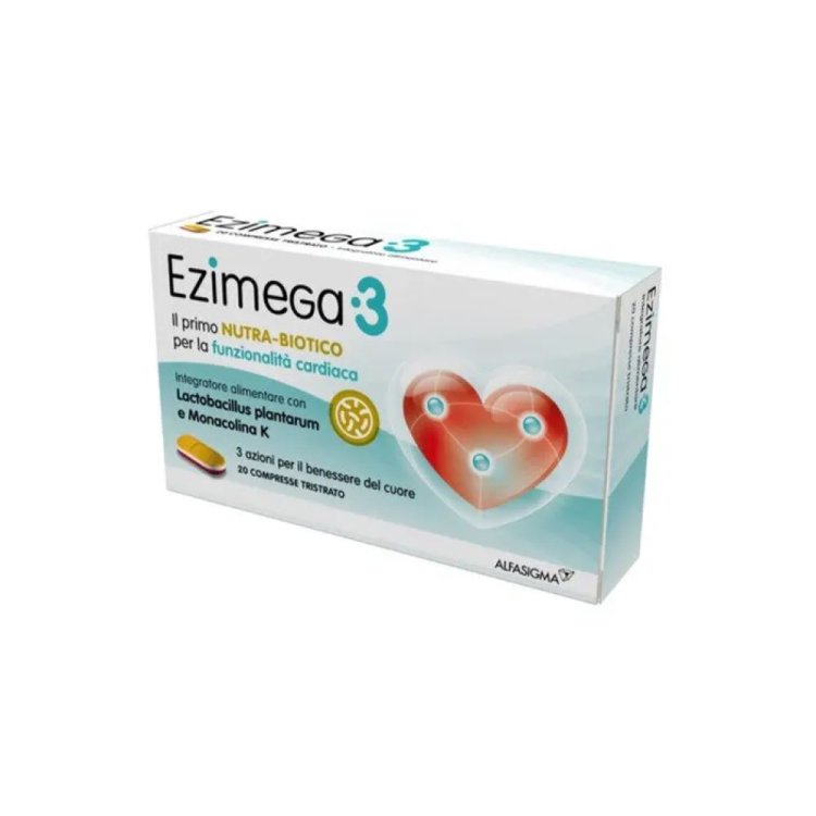 Ezimega 3 - Integratore per il benessere cardiovascolare - 20 compresse