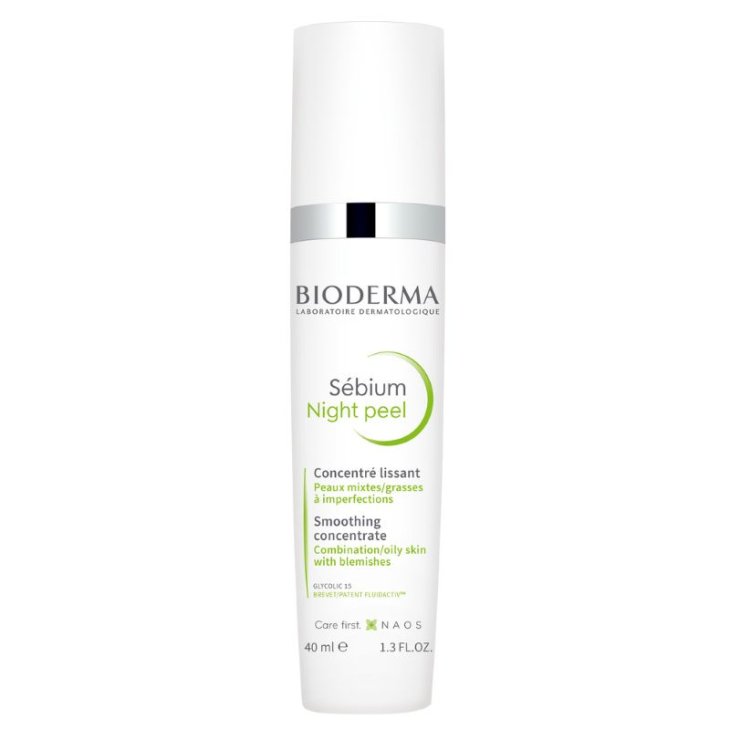 Bioderma Sebium Night Peel - Concentrato viso levigante per pelle mista e grassa - 40 ml