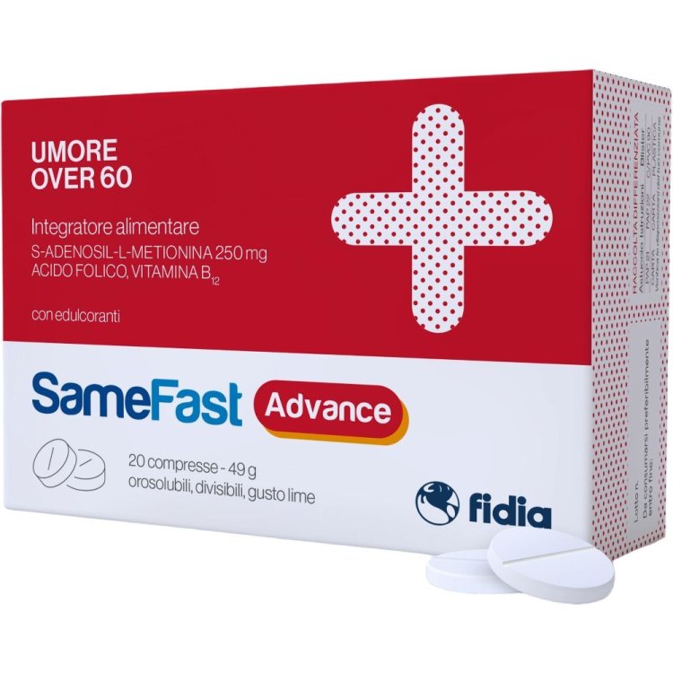 Samefast Advance Umore Over 60 - Integratore per migliorare il tono dell'umore - 20 Compresse divisibili