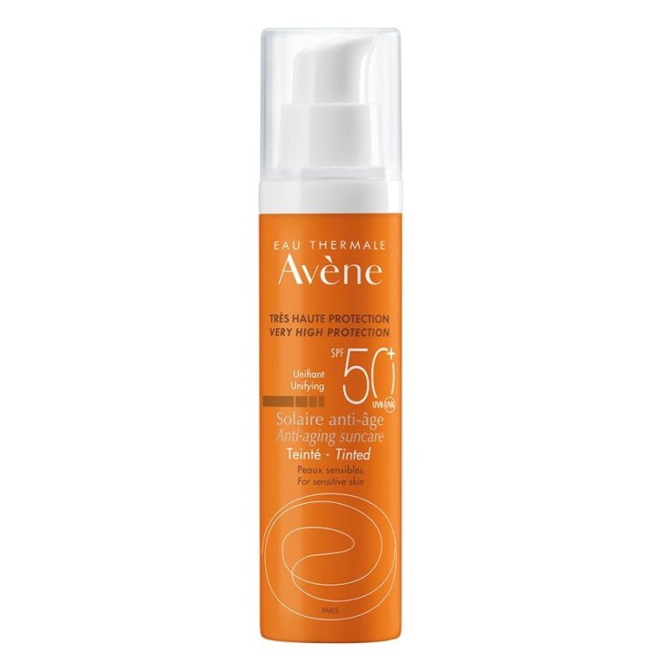 Avene Solare Trattamento Anti-Age Colorato SPF50+ - Crema solare antietà uniformante - 50 ml