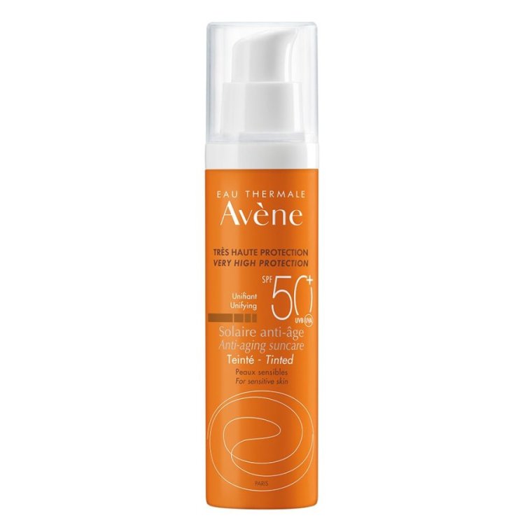 Avene Solare Trattamento Anti-Age Colorato SPF50+ - Crema solare antietà uniformante - 50 ml
