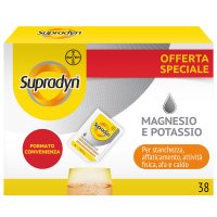 Supradyn Magnesio e Potassio - Integratore per stanchezza ed affaticamento - 24+14 bustine