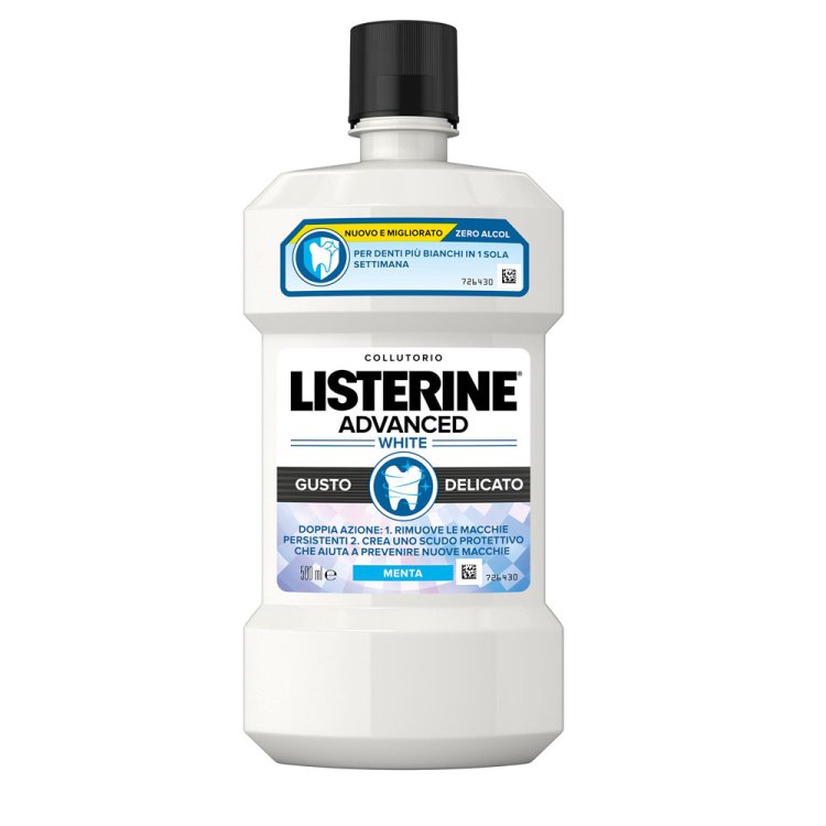 Listerine Advanced White Collutorio - Per denti più bianchi - Gusto menta - 500 ml