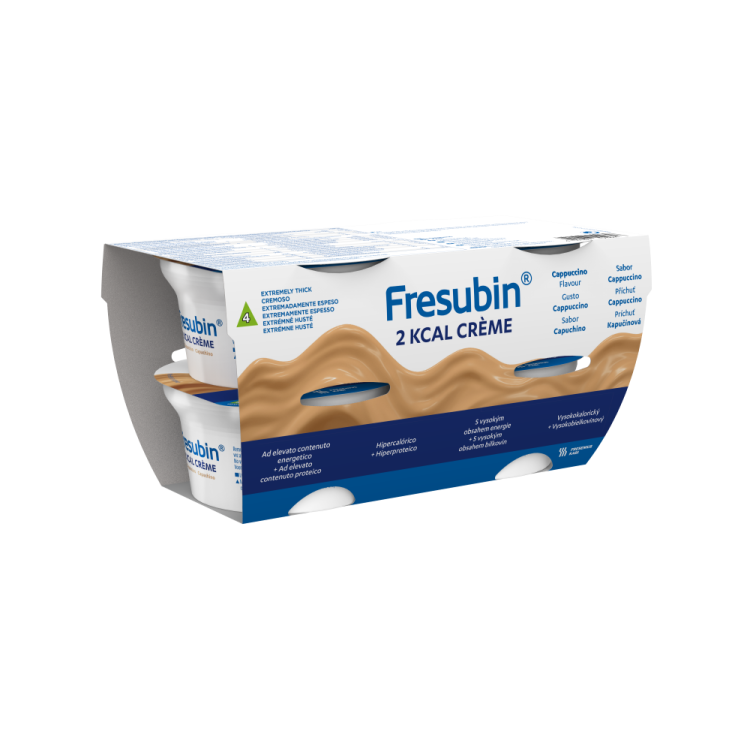 Fresubin 2kcal Crema Cappuccino - Supplemento nutrizionale orale al cucchiaio per malnutrizione - 4 coppette da 125 g ciascuna Fresubin 2kcal Crema Cappuccino - Supplemento nutrizionale orale al cucchiaio per malnutrizione - 4 coppette da 125 g ciascuna