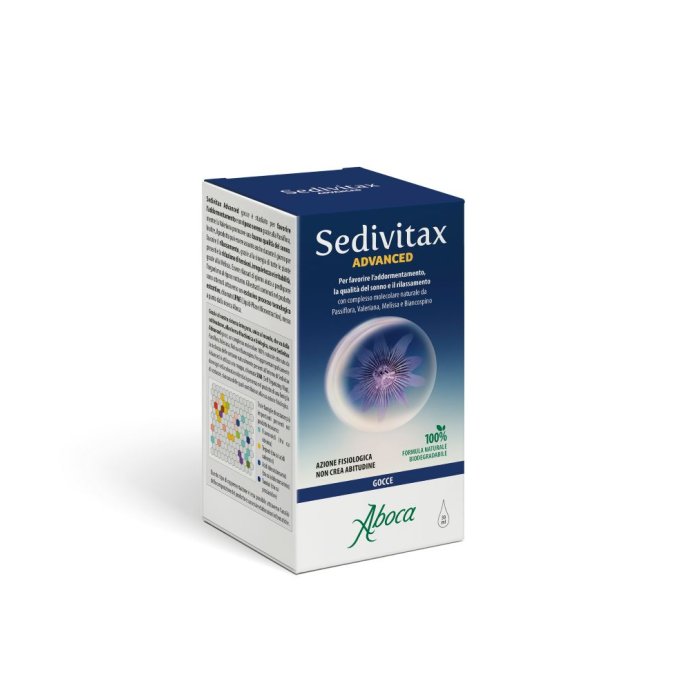 Sedivitax Advanced Gocce - Integratore alimentare per favorire il riposo notturno - 30 ml Sedivitax Advanced Gocce - Integratore alimentare per favorire il riposo notturno - 30 ml