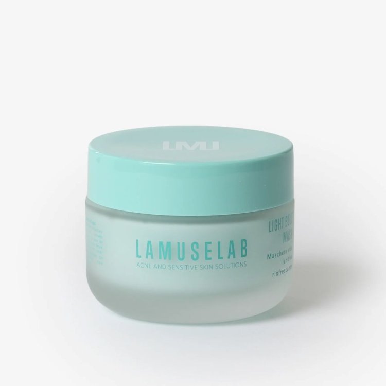 Lamuselab Light Blue Mask Maschera Viso Lenitiva Idratante Seboregolatrice 100ml