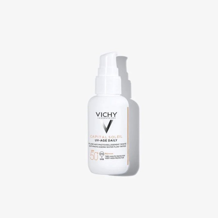 Vichy Capital Uv-Age Colorata SPF50+ - Fluido visocolorato antietà con fattore di protezione solare - 40 ml