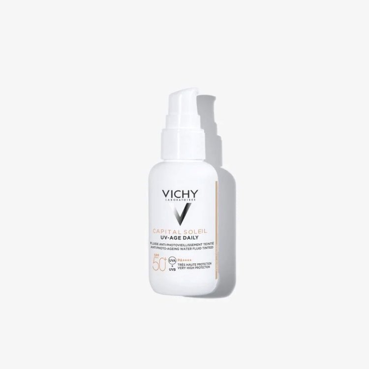 Vichy Capital Uv-Age Colorata SPF50+ - Fluido visocolorato antietà con fattore di protezione solare - 40 ml