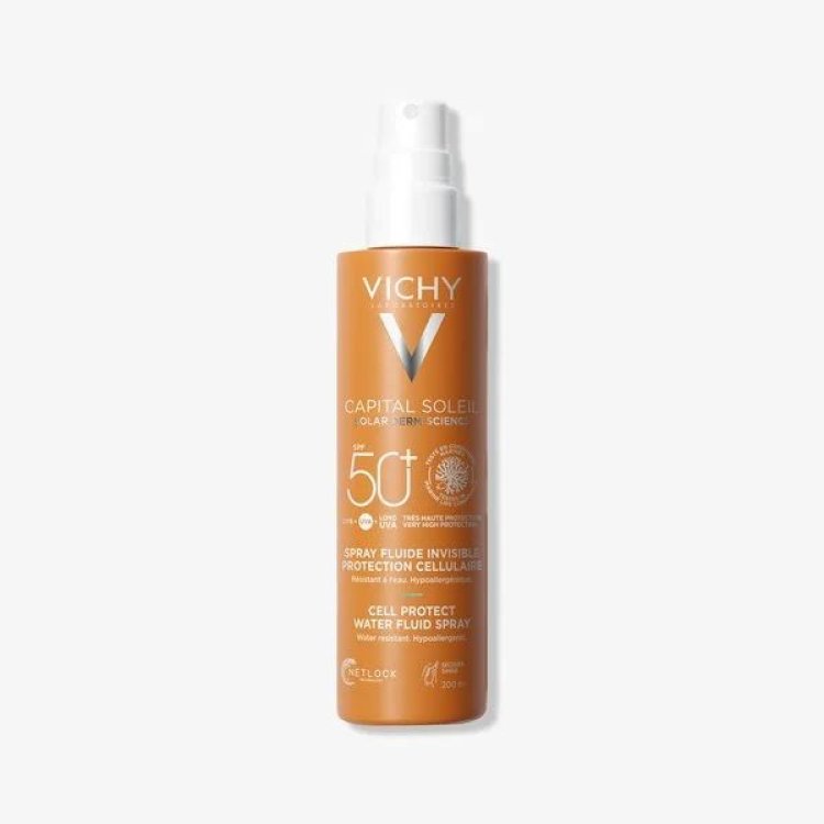 Vichy Capital Soleil Spray Anti Disidratazione SPF50+ - Protezione solare idratante corpo - 200 ml Vichy Capital Soleil Spray Anti Disidratazione SPF50+ - Protezione solare idratante corpo - 200 ml