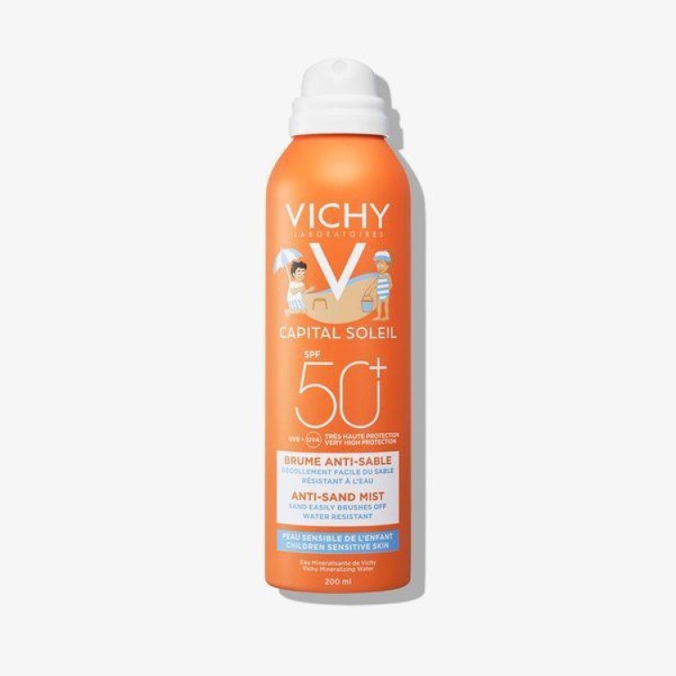 Vichy Capital Soleil Spray Kids SPF50+ Resistente all'acqua - Protezione solare per bambini - 200 ml
