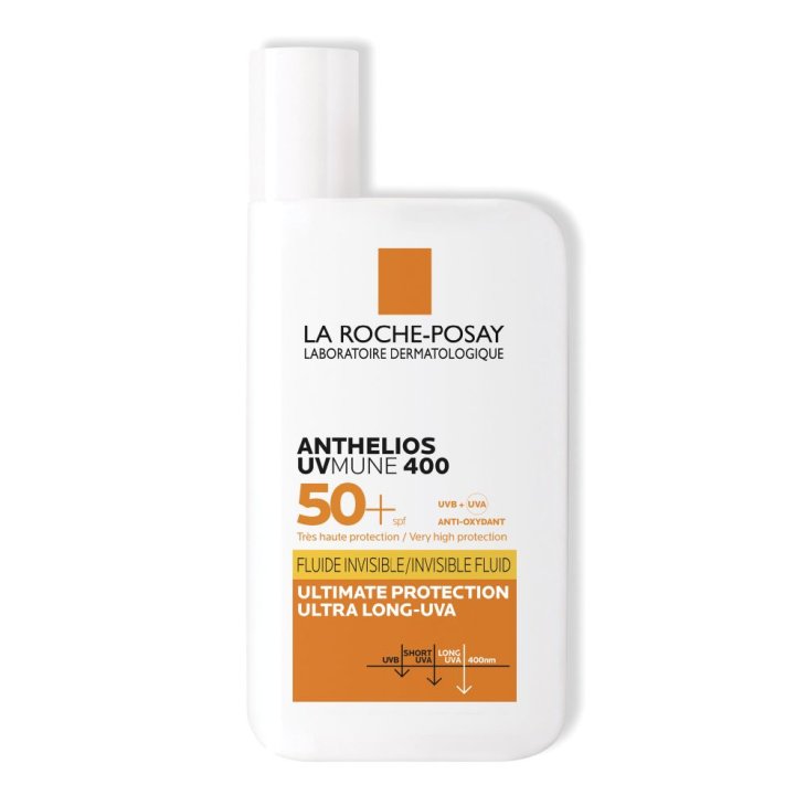 Anthelios UVmune 400 Fluido Invisibile SPF50+ - Protezione solare molto alta per il viso - 50 ml