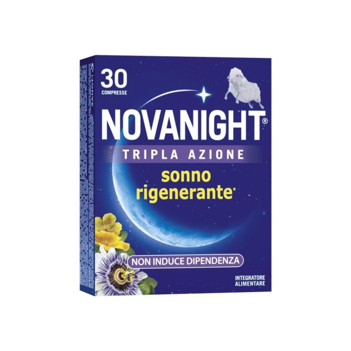 Novanight - Integratore alimentare per insonnia e disturbi del sonno - 30 compresse rilascio rapido Novanight - Integratore alimentare per insonnia e disturbi del sonno - 30 compresse rilascio rapido