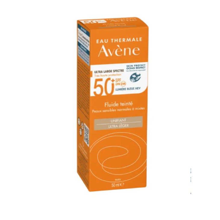 Avene Solare Fluido SPF50+ Colorato - Fluido solare colorato ultra leggero - 50 ml