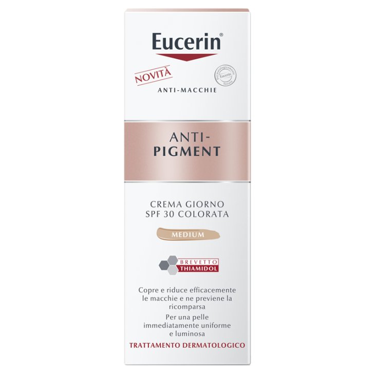 Eucerin Anti Pigment Crema Giorno SPF30 Colorata - Crema giorno antimacchie - Colore Medio - 30 ml