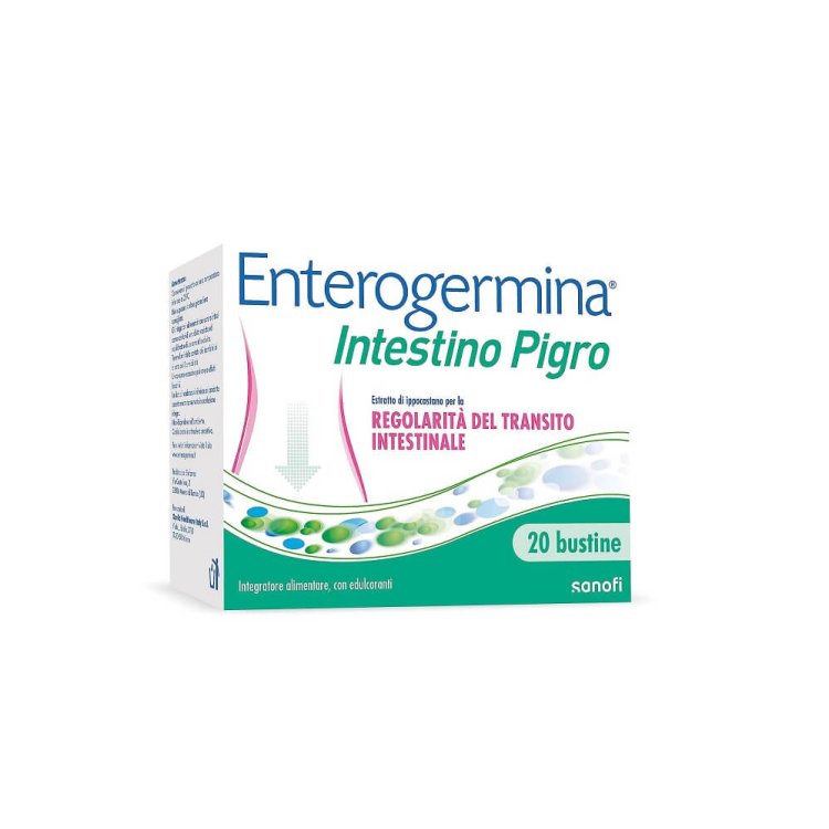 Enterogermina Intestino Pigro - Integratore per favorire il transito intestinale - 20 buste