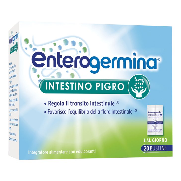 Enterogermina Intestino Pigro - Integratore per favorire il transito intestinale - 20 buste