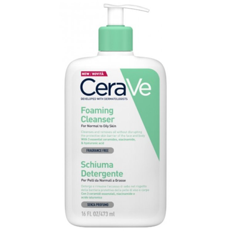 Cerave Schiuma Detergente Viso - Per pelli da normali a grasse - 473 ml