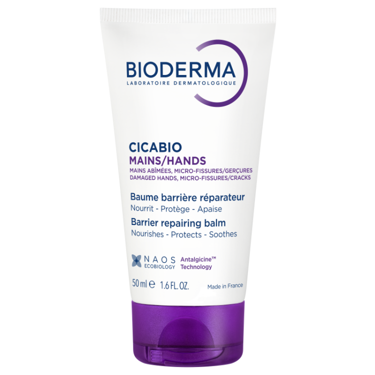 Bioderma Cicabio Mains - Balsamo riparatore per mani danneggiate - 50 ml