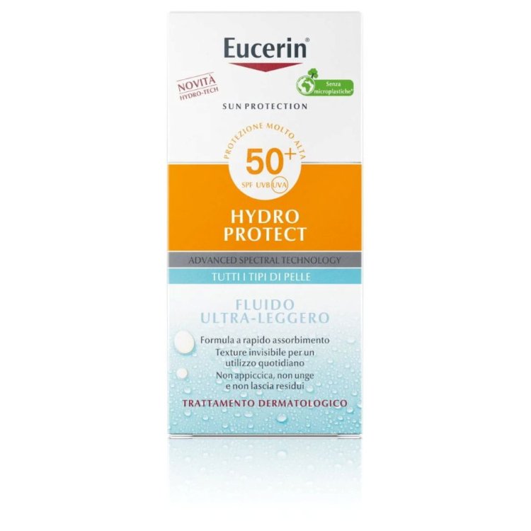 Eucerin Sun Hydro Protect SPF50 - Fluido Ultra-Leggero a Rapido Assorbimento - 50 ml