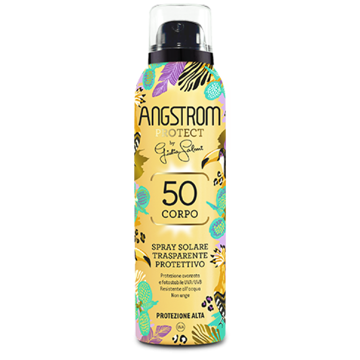 Angstrom Spray Solare Trasparente SPF50 Limited Edition - Spray solare corpo resistente all'acqua - 150 ml