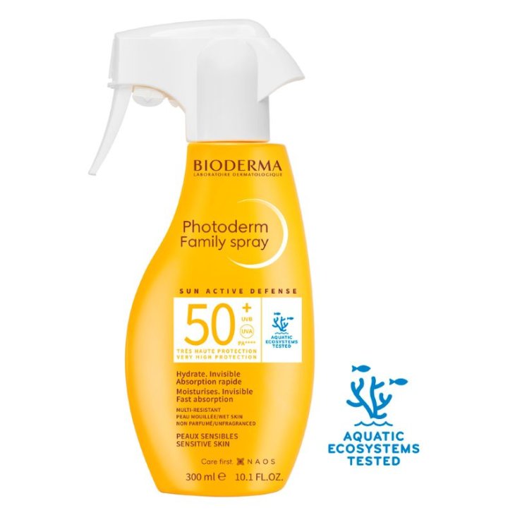 Bioderma Photoderm Spray SPF50+ - Protezione solare molto alta per viso e corpo - 300 ml