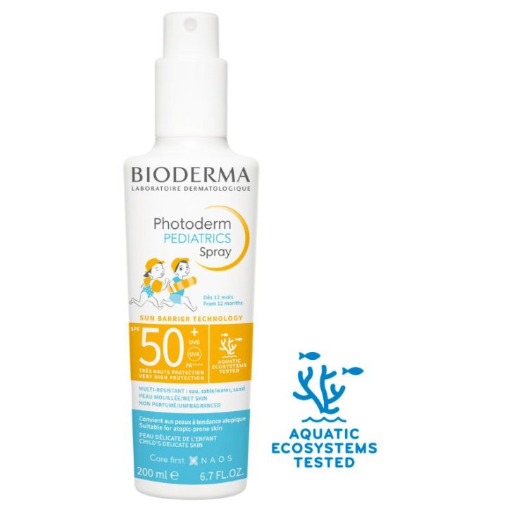 Bioderma Photoderm Pediatrics Spray SPF50+ - Protezione solare molto alta per bambini - 200 ml
