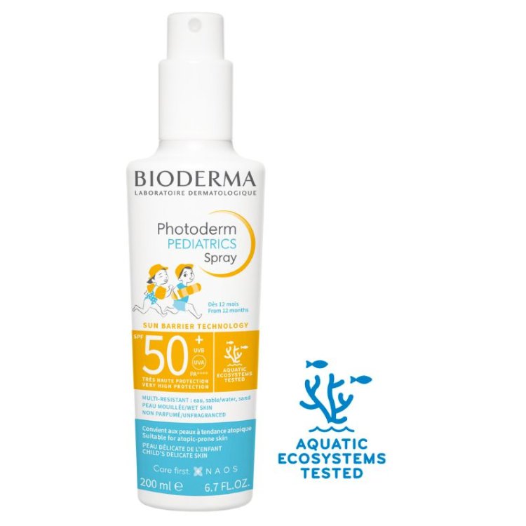 Bioderma Photoderm Pediatrics Spray SPF50+ - Protezione solare molto alta per bambini - 200 ml