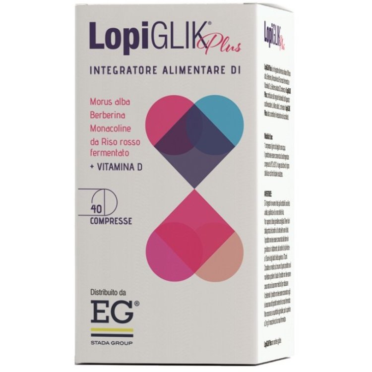 Lopiglik Plus - Integratore alimentare per il controllo del colesterolo - 40 compresse