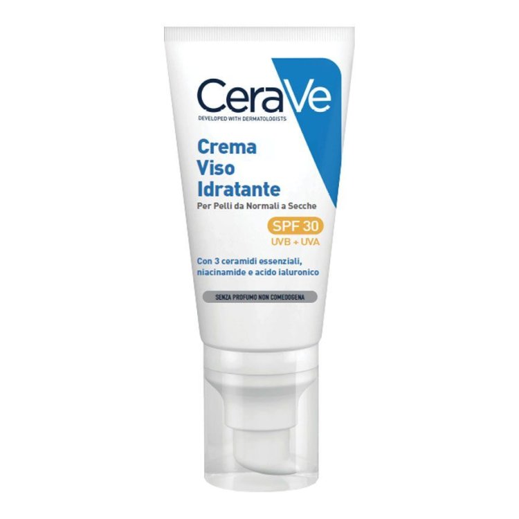 CeraVe Crema Giorno Idratante SPF30 - Crema viso per pelle da normale a secca - 52 ml