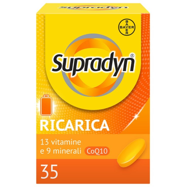 Supradyn Ricarica - Integratore alimentare energetico a base di vitamine e minerali - 35 compresse - Confezione Promo