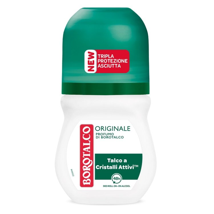 Borotalco deodorante Originale Roll-On - Previene, assorbe e neutralizza il sudore - 50 ml