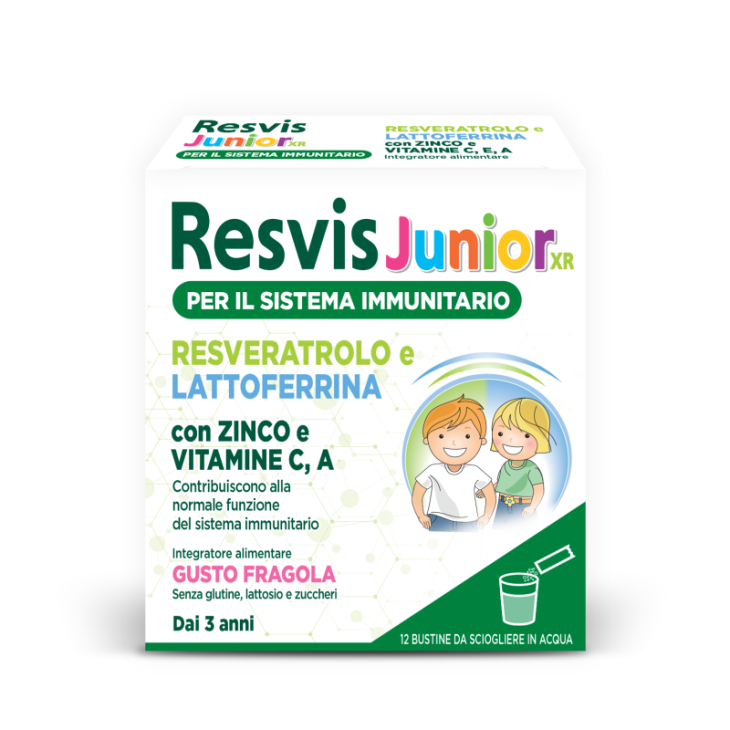 Resvis Junior XR - Integratore per le difese immunitarie dei bambini -12 Bustine