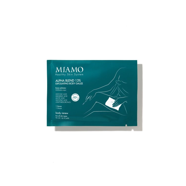 Miamo Body Renew Alpha Blend 13% Exfoliating Body Gauze - Trattamento esfoliante e rigenerante - 1 garza