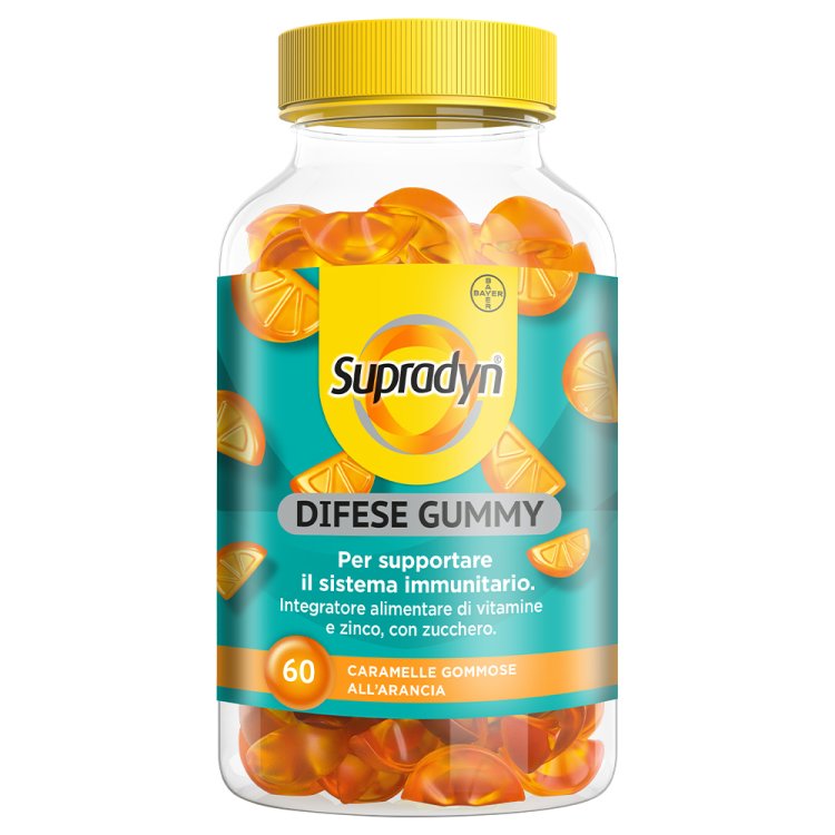 Supradyn Difese Gummy - Integratore alimentare per le difese immunitarie - 60 caramelle gommose