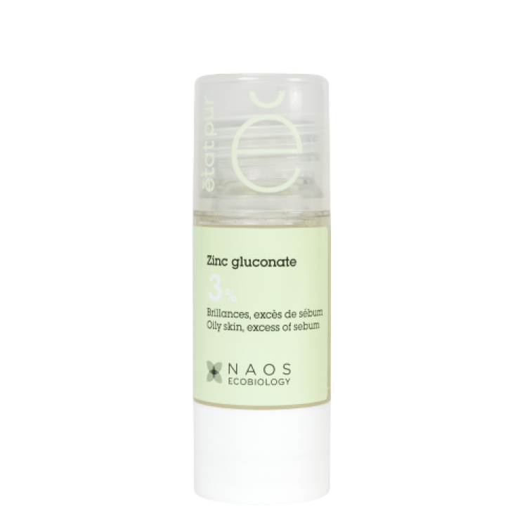 Etat Pur Zinco Gluconato 3% - Attivo anti lucidità per pelle mista e grassa - 15 ml