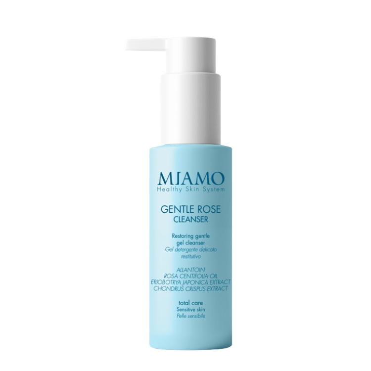 Miamo Total Care Gentle Rose Cleanser Travel Size - Gel detergente restitutivo per pelle sensibile - 50 ml