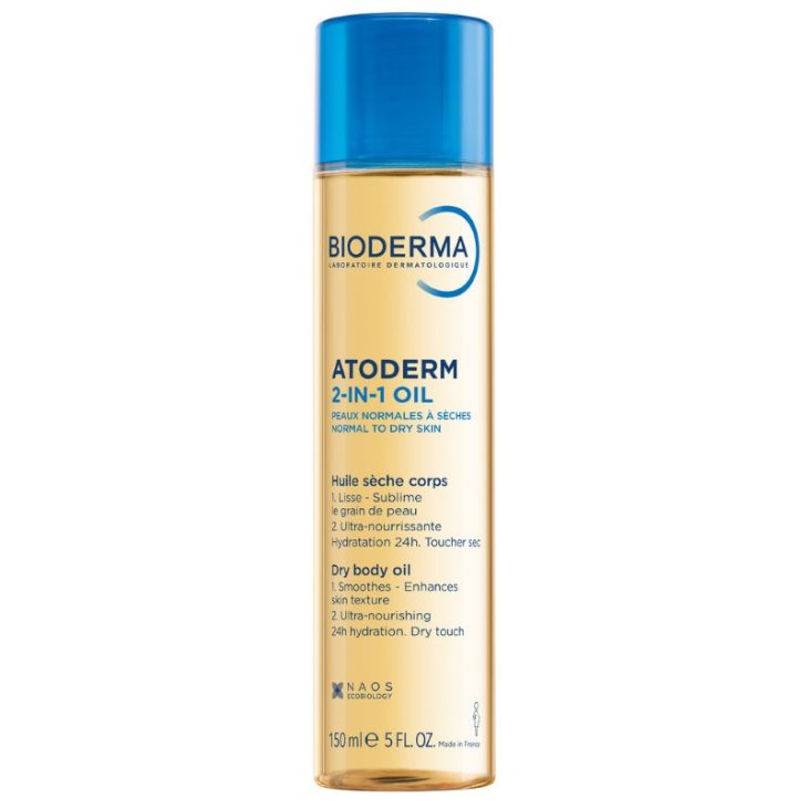 Bioderma Atoderm 2 in 1 Oil - Olio secco nutriente e levigante - 150 ml