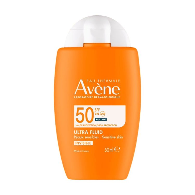 Avene Solare Ultra Fluid Invisibile SPF50 - Protezione solare molto alta per il viso - 50 ml